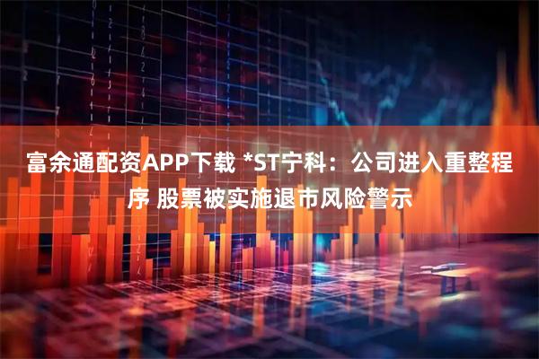 富余通配资APP下载 *ST宁科:公司进入重整程序 股票被实施退市风险警示